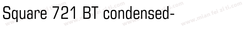 Square 721 BT condensed字体转换